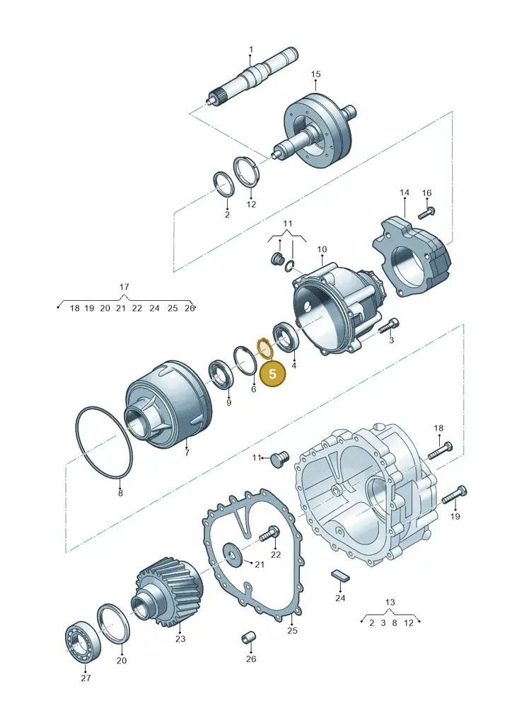 01V409297 — Audi RS6 Avant (2019-) diagram 696409900, position 5