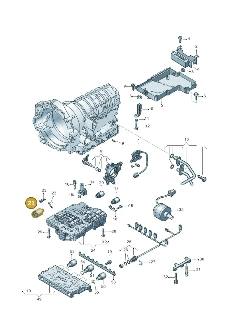 01V927333C — Audi A6/Wagon/quattro (2001-2004) diagram 152927600, position 21