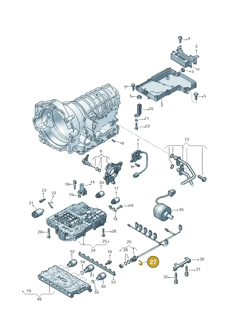 01V971848 — Audi A6/Wagon/quattro (2001-2004) diagram 152927600, position 27