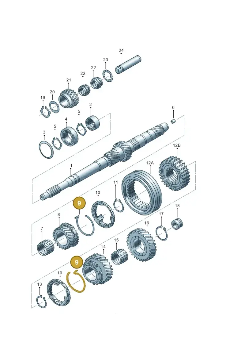 01X311312A — Audi A4/S4 Cabrio./qu. 07> (2006-) diagram 118311300, position 9