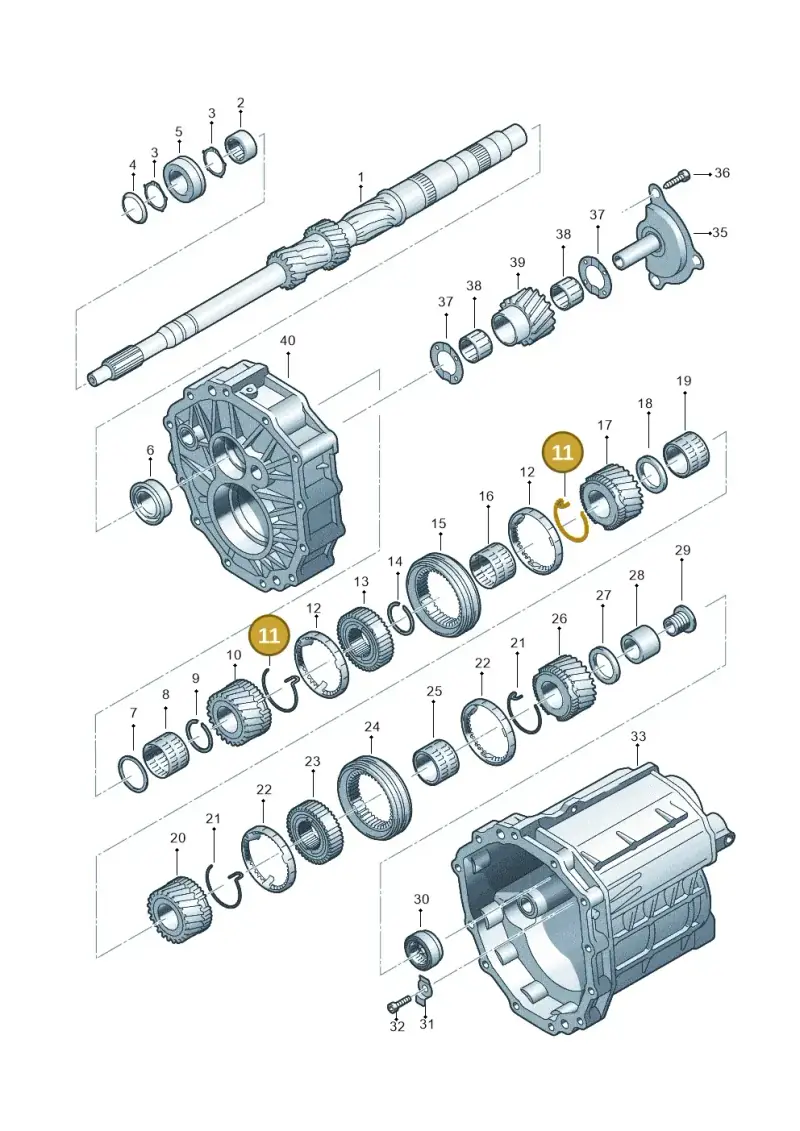 01X311312A — Audi A6 2.7 TDI (2008-2011) diagram 448311350, position 11