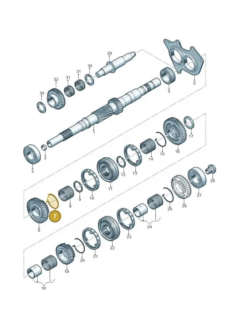01X311312A — Audi Q5 (2016-2020) diagram 798311300, position 7