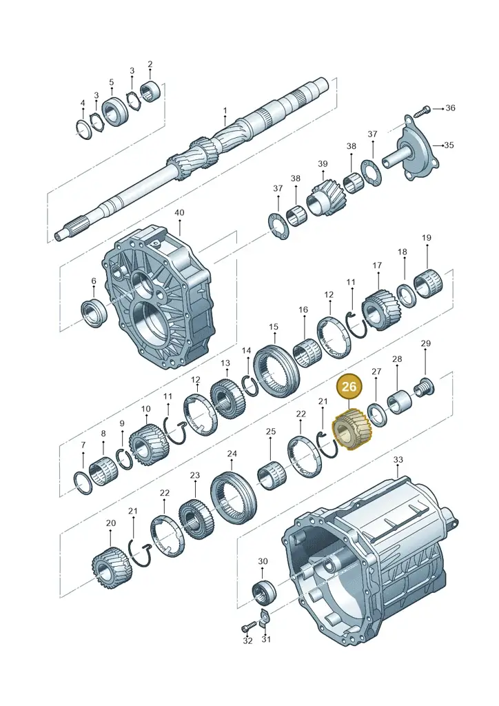 01X311362J — Audi A4/S4/Av./qu. 05> (2005-) diagram 448311350, position 26