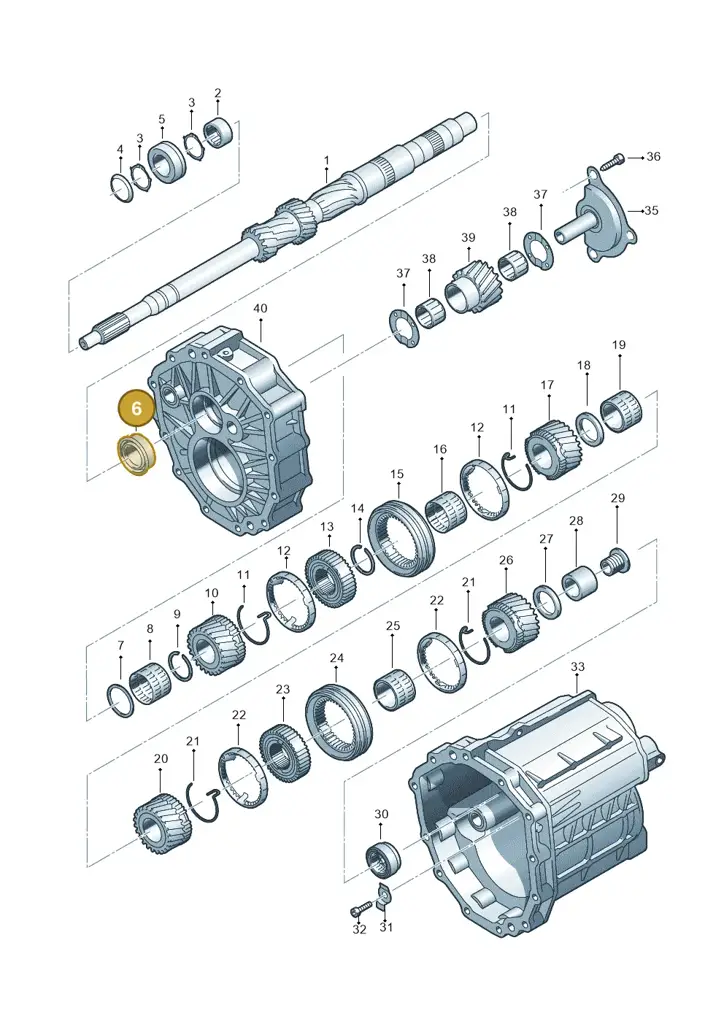 01X311373B — Audi A4/S4 Cabrio./qu. (2002-2006) diagram 448311350, position 6