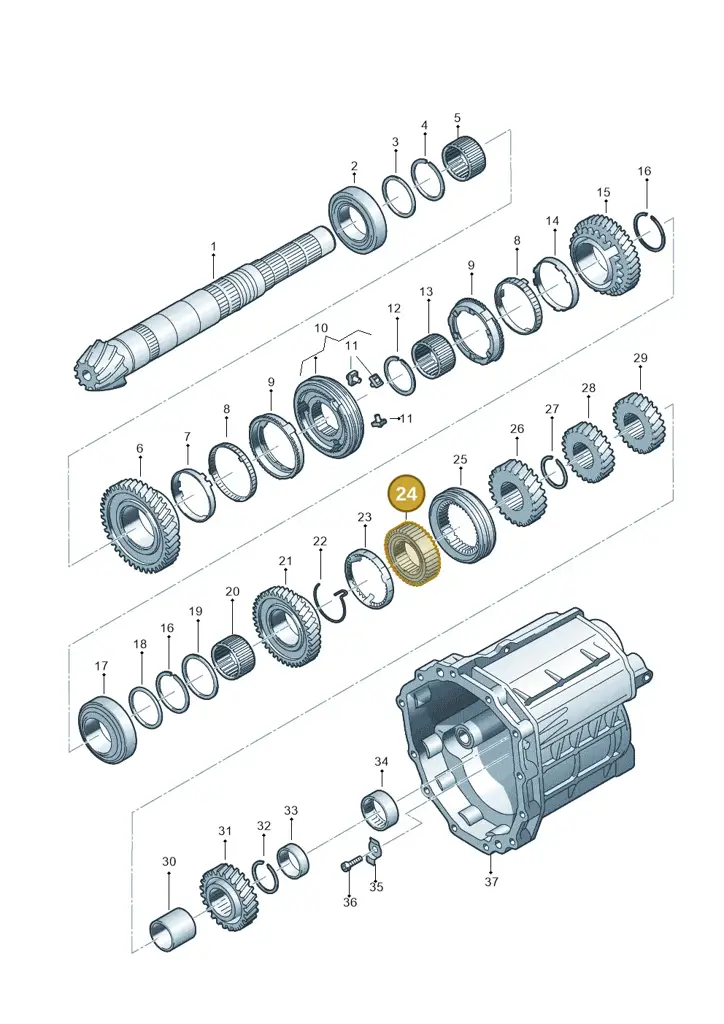 01X311762C — Audi A6 2.7 TDI (2008-2011) diagram 448311400, position 24