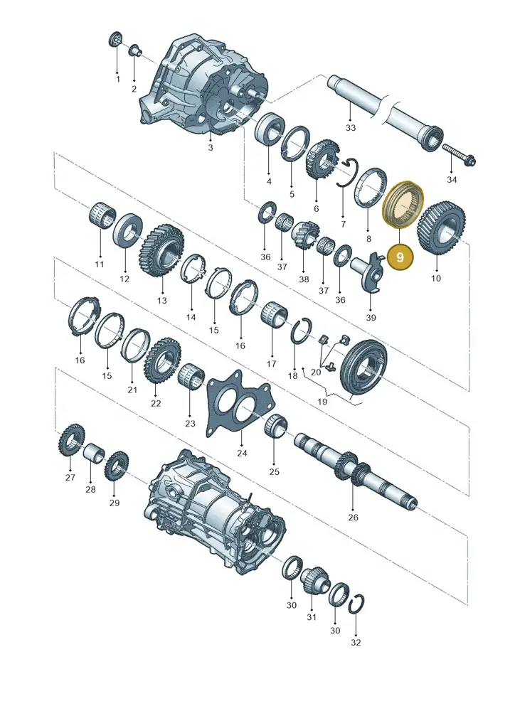 01X311764B — Audi Q5 qu. 2.0 TDI (2012-2017) diagram 636311350, position 9