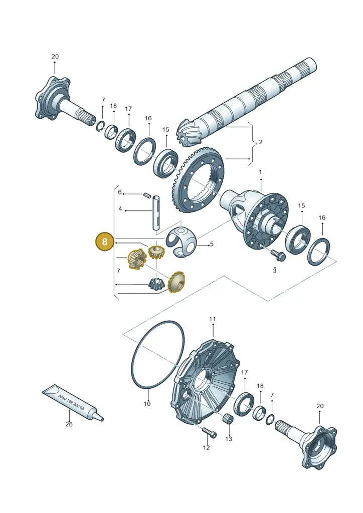 01X498081 — Audi A6 2.7 TDI (2008-2011) diagram 448409200, position 8