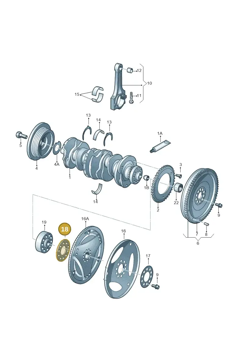 021105303A — Audi Q7                07> (2006-) diagram 121105250, position 18