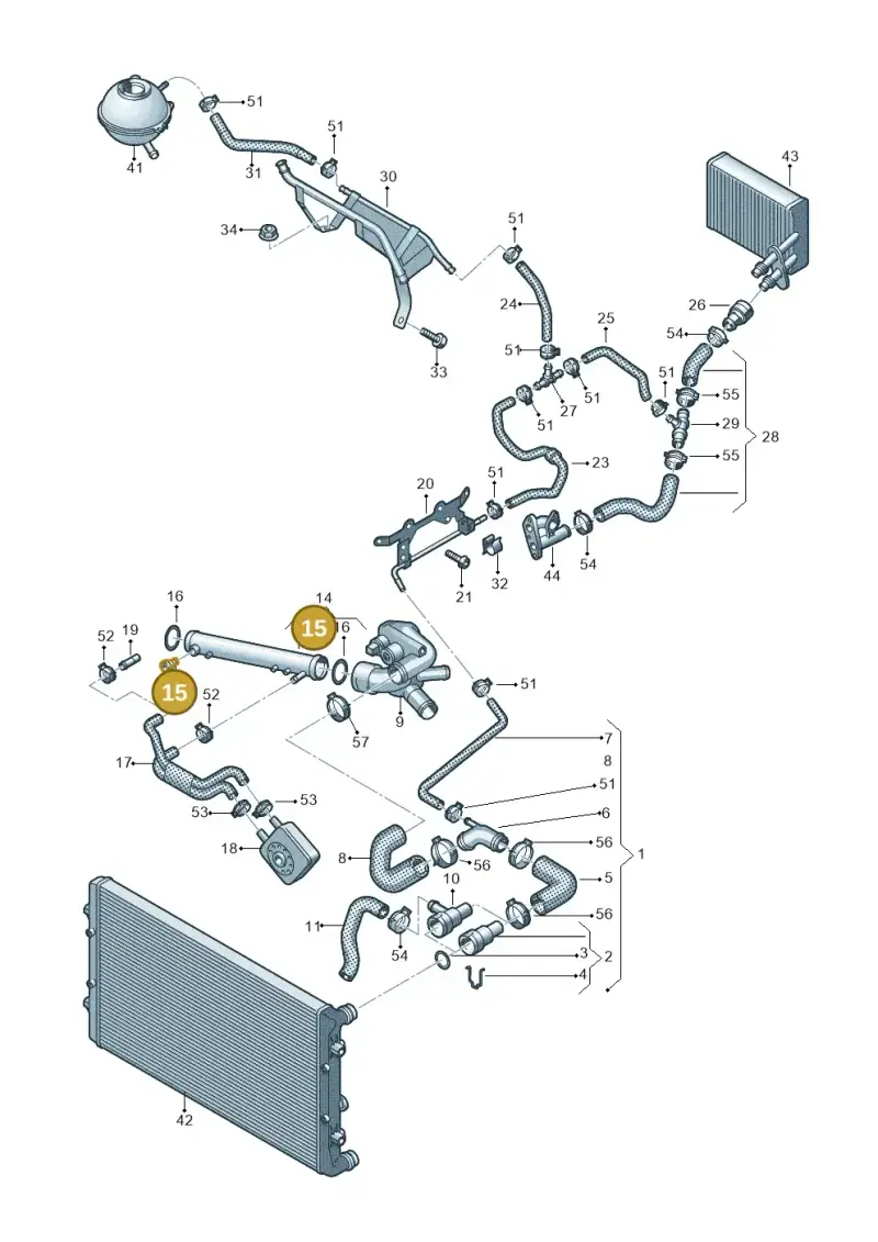021121022 — Audi TT Coupe/Roadster 08> (2007-) diagram 609121410, position 15