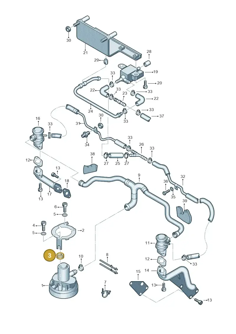 021131085B — Audi A6/Wagon/quattro (2001-2004) diagram 262131120, position 3