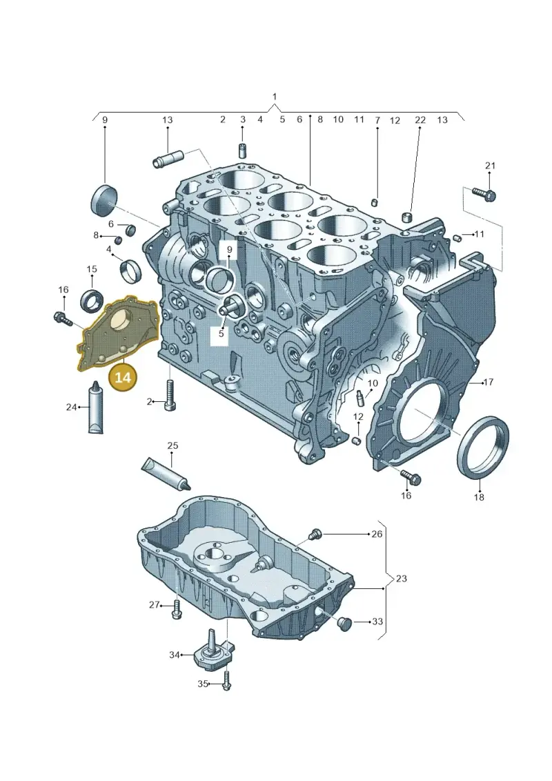 022103151D — Audi A3 Sportback (2008-2013) diagram 278103200, position 14