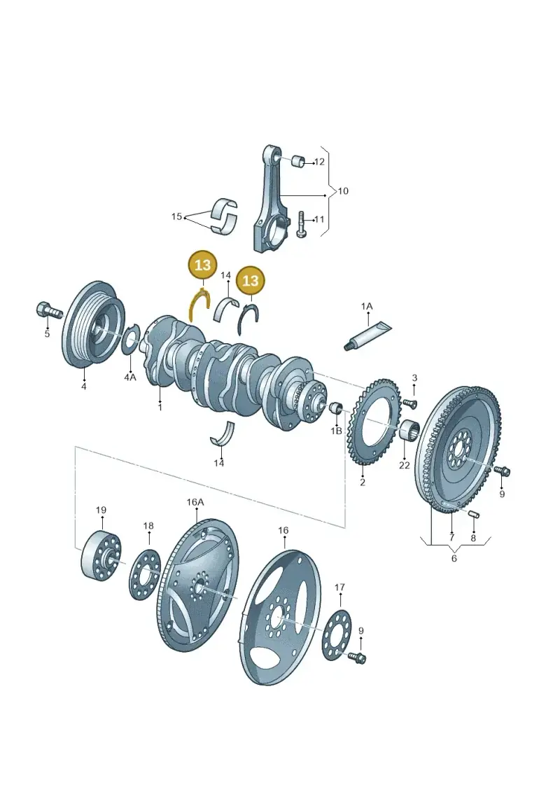 022105635 — Audi Q7 qu. 3.0 TDI (2009-2015) diagram 121105250, position 13