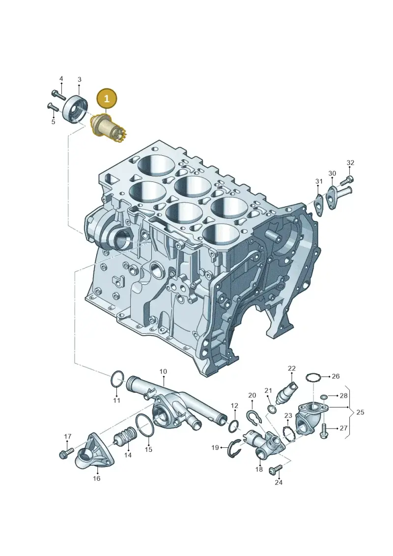 022121011A — Audi Q7 qu. 3.0 TDI (2009-2015) diagram 460121110, position 1