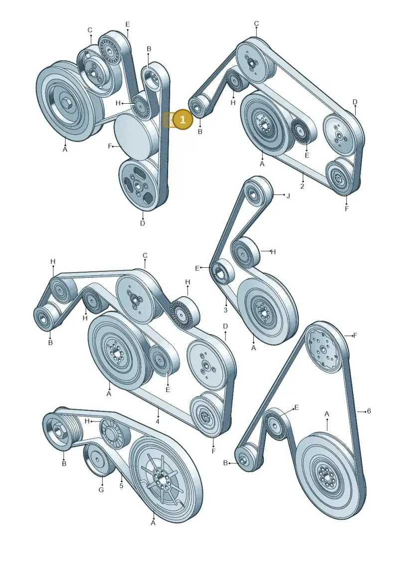 022145933P — Audi Q7 qu. 3.0 TDI (2009-2015) diagram 675903950, position 1