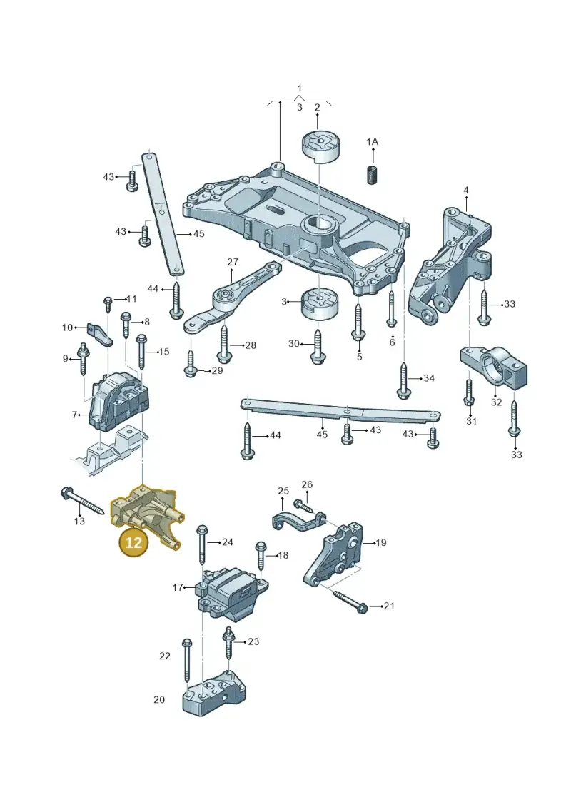 022199354S — Audi A3 Sportback (2008-2013) diagram 642199110, position 12