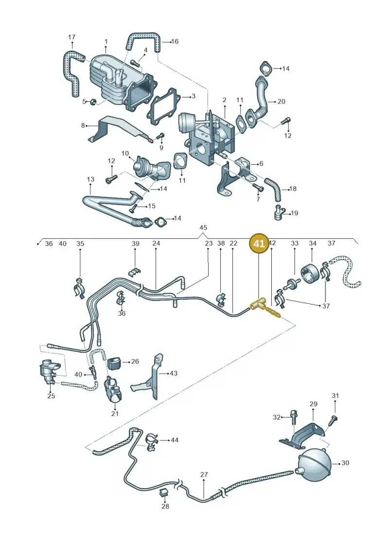022201943 — Audi A8/S8/qu. lang    08> (2007-) diagram 291131050, position 41