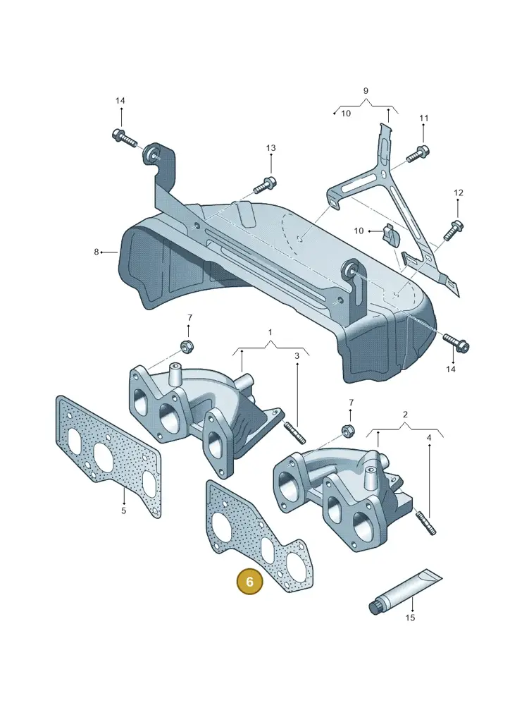 022253050C — Audi A3 Sportback (2008-2013) diagram 258253250, position 6