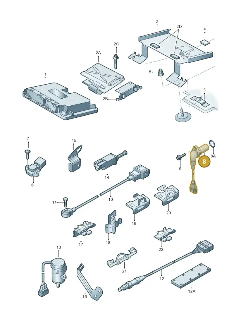 022957147 — Audi TT Coupe/Roadster (2002-2006) diagram 229906000, position 8