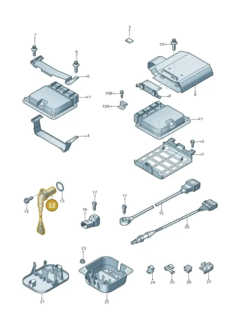 022957147 — Audi TT Coupe/Roadster 08> (2007-) diagram 609906000, position 12