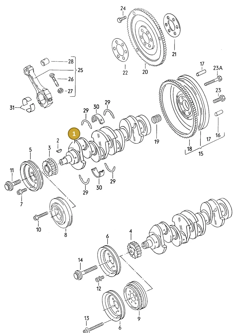 026105101E — Audi COUPE/2           88 (1987-1987) diagram 013006100, position 1