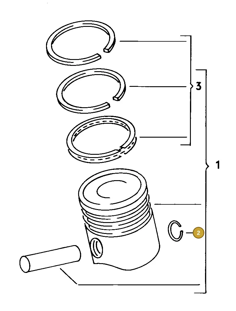 026107065R — Audi 100/Wagon (1989-1990) diagram 058011100, position 2