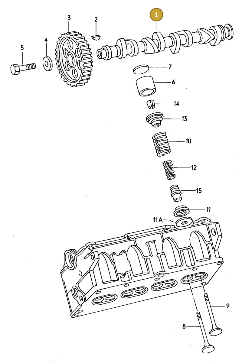 026109101Q — Audi 80/90 (1989-1991) diagram 052006050, position 1