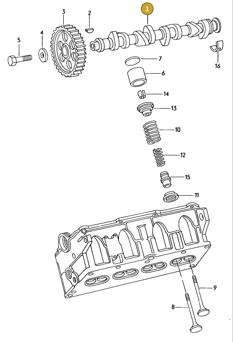 026109101Q — Audi 100/Wagon (1989-1990) diagram 058012050, position 1