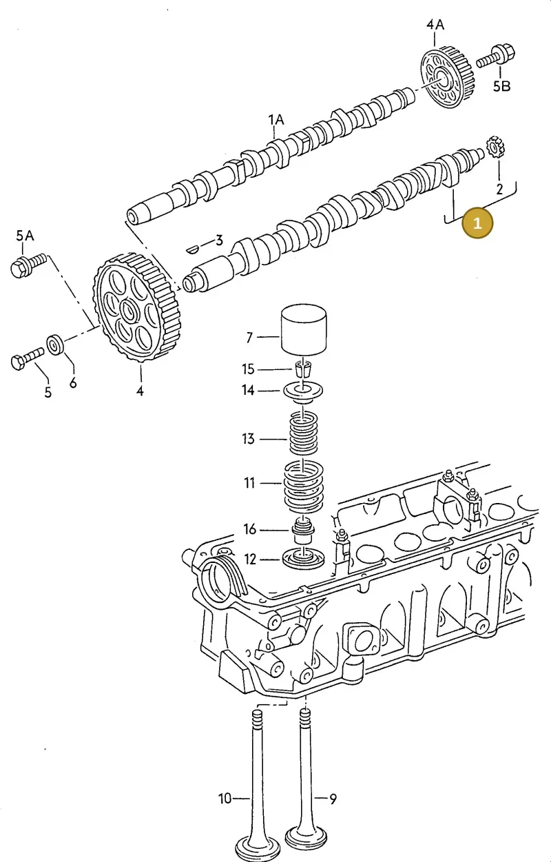 026109101Q — Audi 100/Wagon qu. (1988-1990) diagram 117109200, position 1