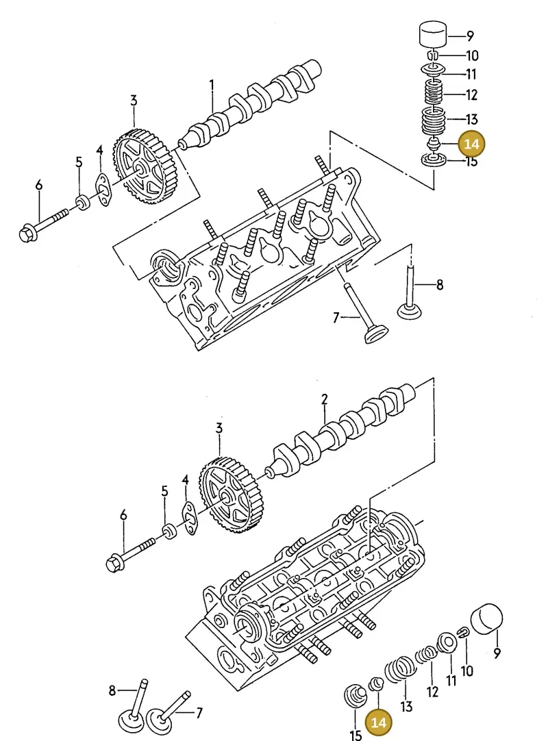 026109675 — Audi A6/S6/Wagon.qu.   95 (1994-1995) diagram 119109300, position 14