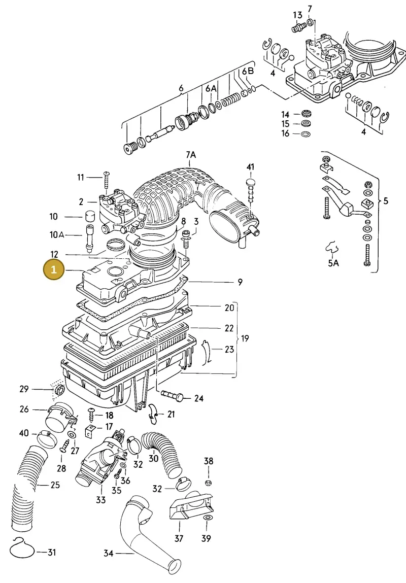 026133471 — Audi COUPE/2           88 (1987-1987) diagram 052030100, position 1
