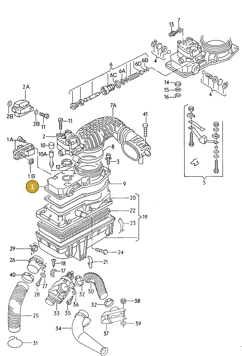 026133471 — Audi 4000 S/CS qu. (1984-1987) diagram 060018500, position 1