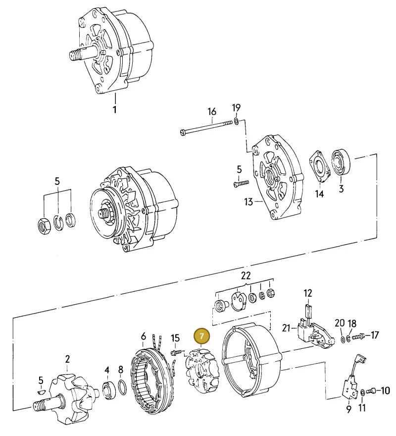 026903359 — Audi 5000 Turbo (1984-1988) diagram 005150100, position 7