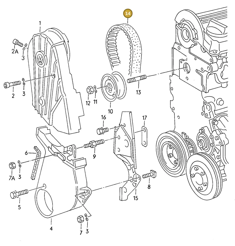 027109119C — Audi A6/S6/Wg.qu.F>4A (1996-1997) diagram 114109650, position 14