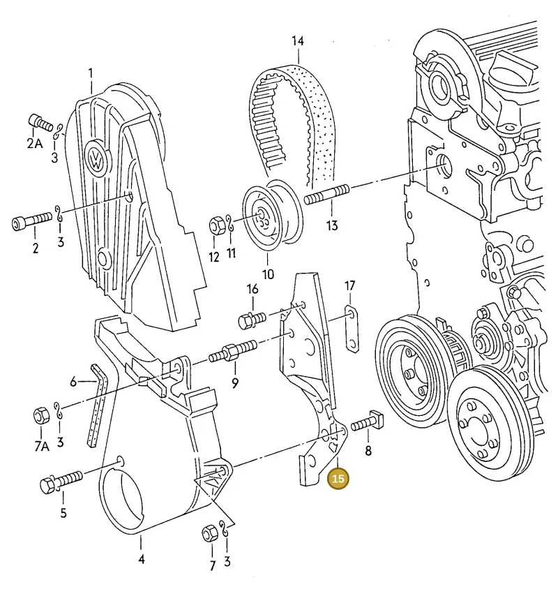 027109122D — Audi 80/90 (1989-1991) diagram 111006300, position 15