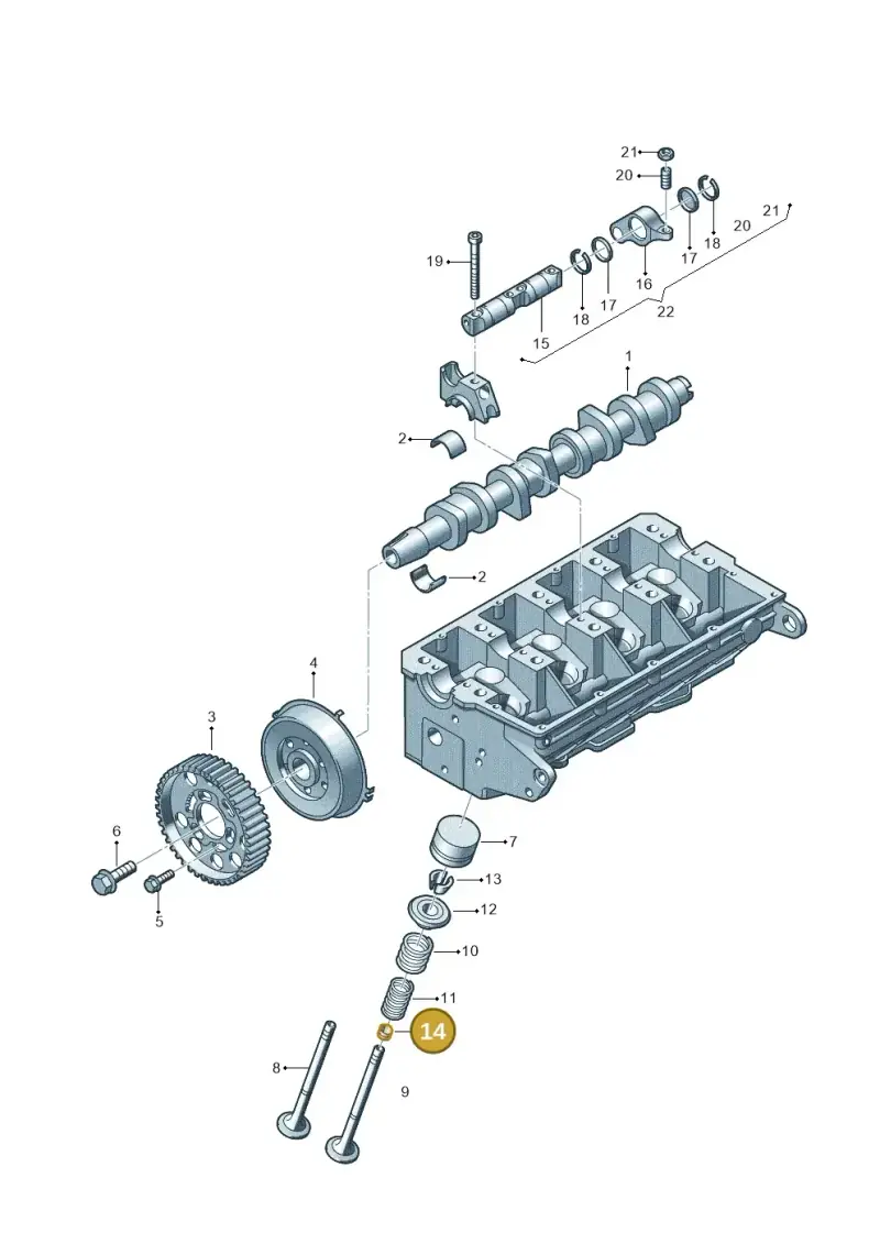 027109675 — Audi A3 Sportback (2008-2013) diagram 195109320, position 14