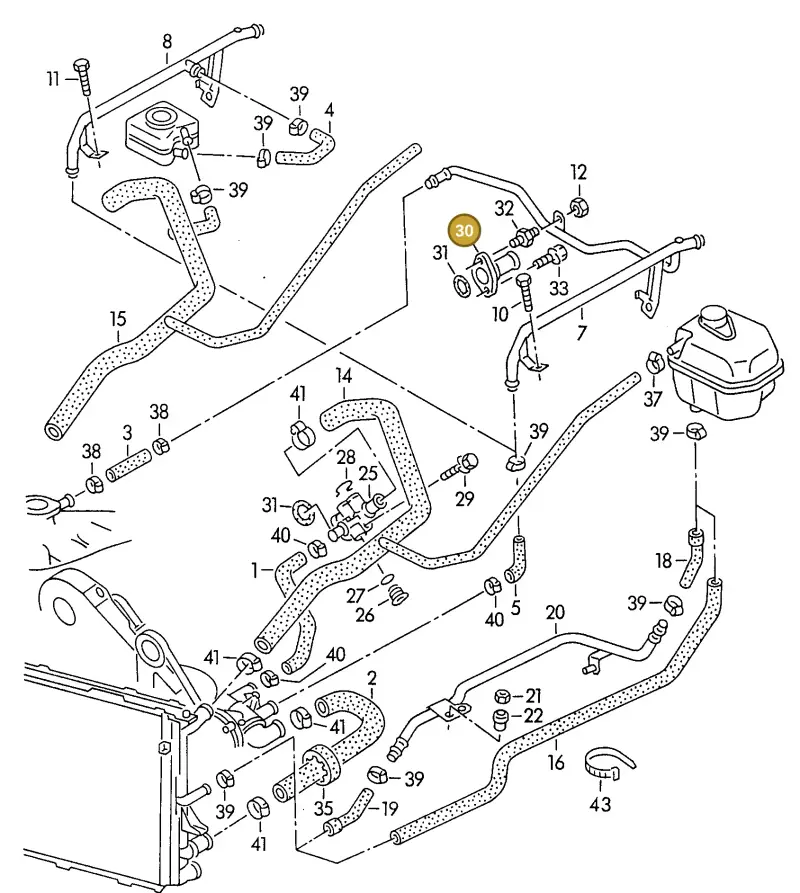 027121145B — Audi A6/S6/Wg.qu.F>4A (1996-1997) diagram 118121450, position 30