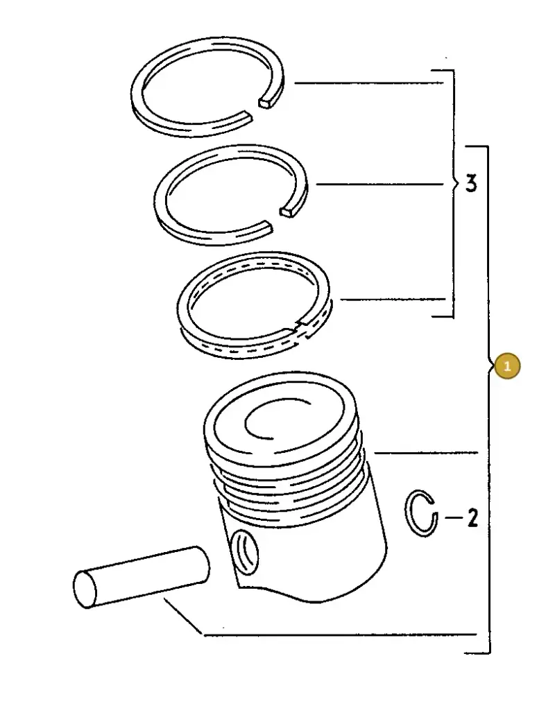 028107081 — Audi 80/90 (1989-1991) diagram 052005050, position 1