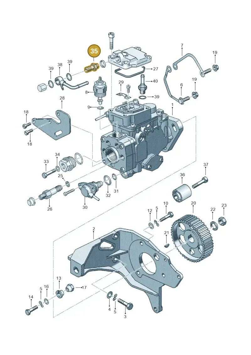 028130122B — Audi A4/Avant (1999-2001) diagram 121130200, position 35