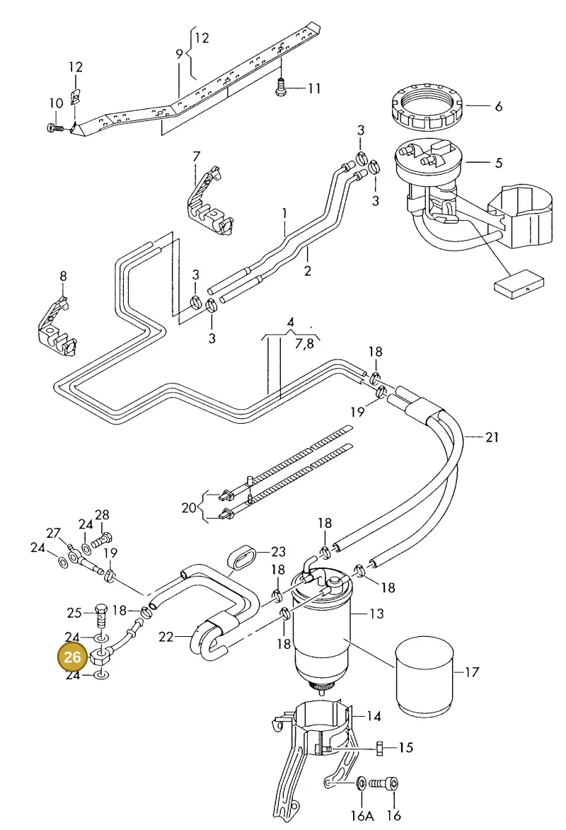 028130463B — Audi A6/Avant (1997-2001) diagram 260201250, position 26