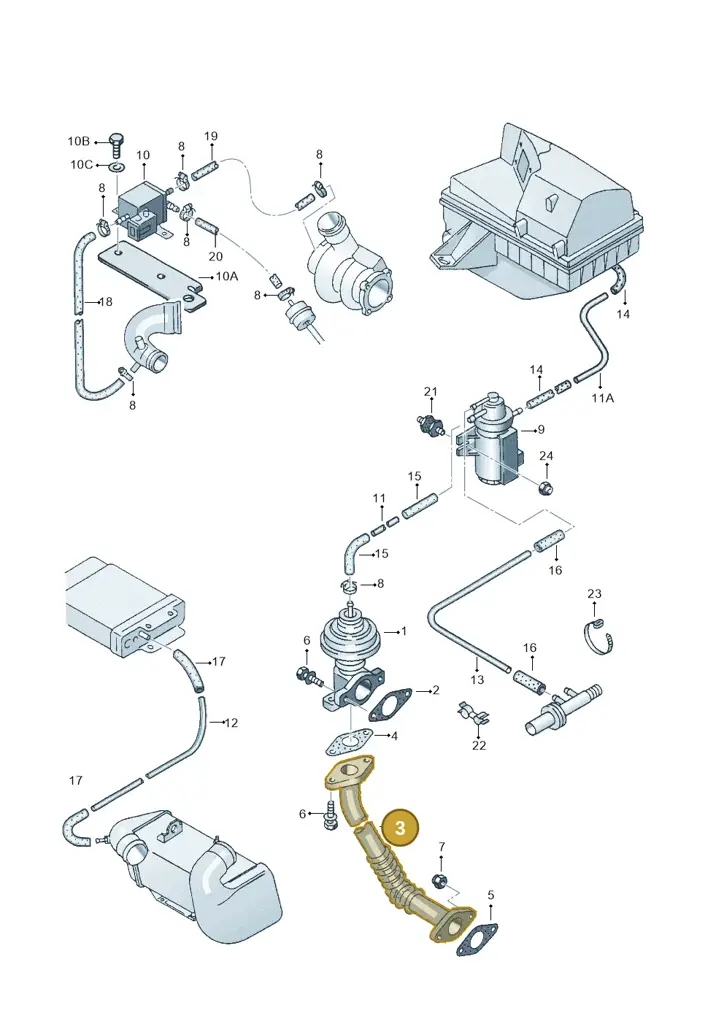 028131521AJ — Audi A4/Avant F8D-W-> (1997-1998) diagram 150131170, position 3