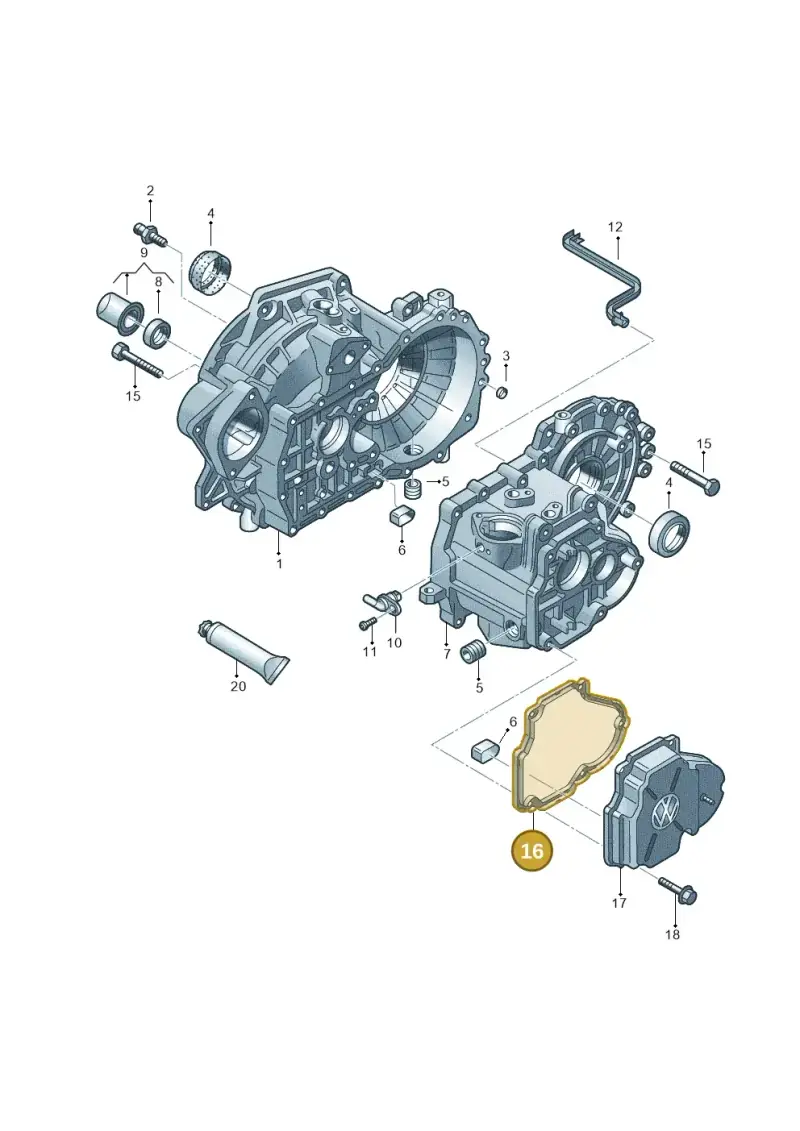 02A301215A — Audi A1 Sportback (2014-2018) diagram 656301370, position 16