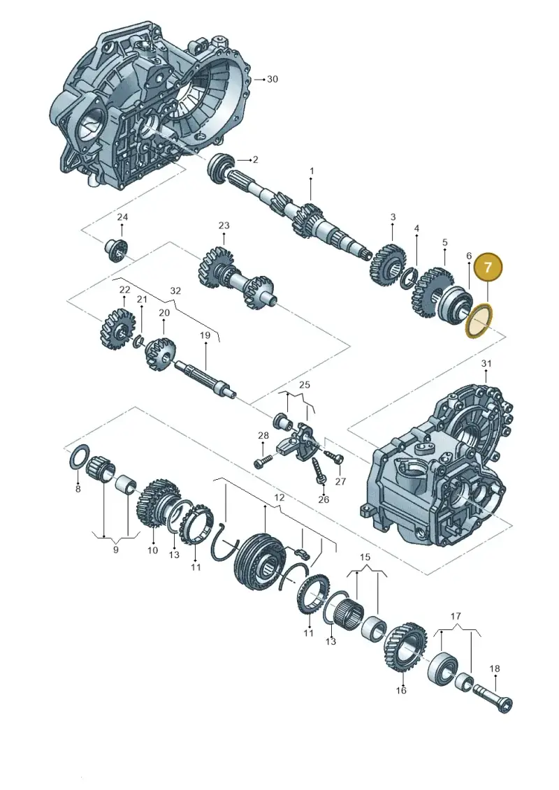 02A311140AF — Audi A1 sportback 1.0 (2018-) diagram 890311320, position 7