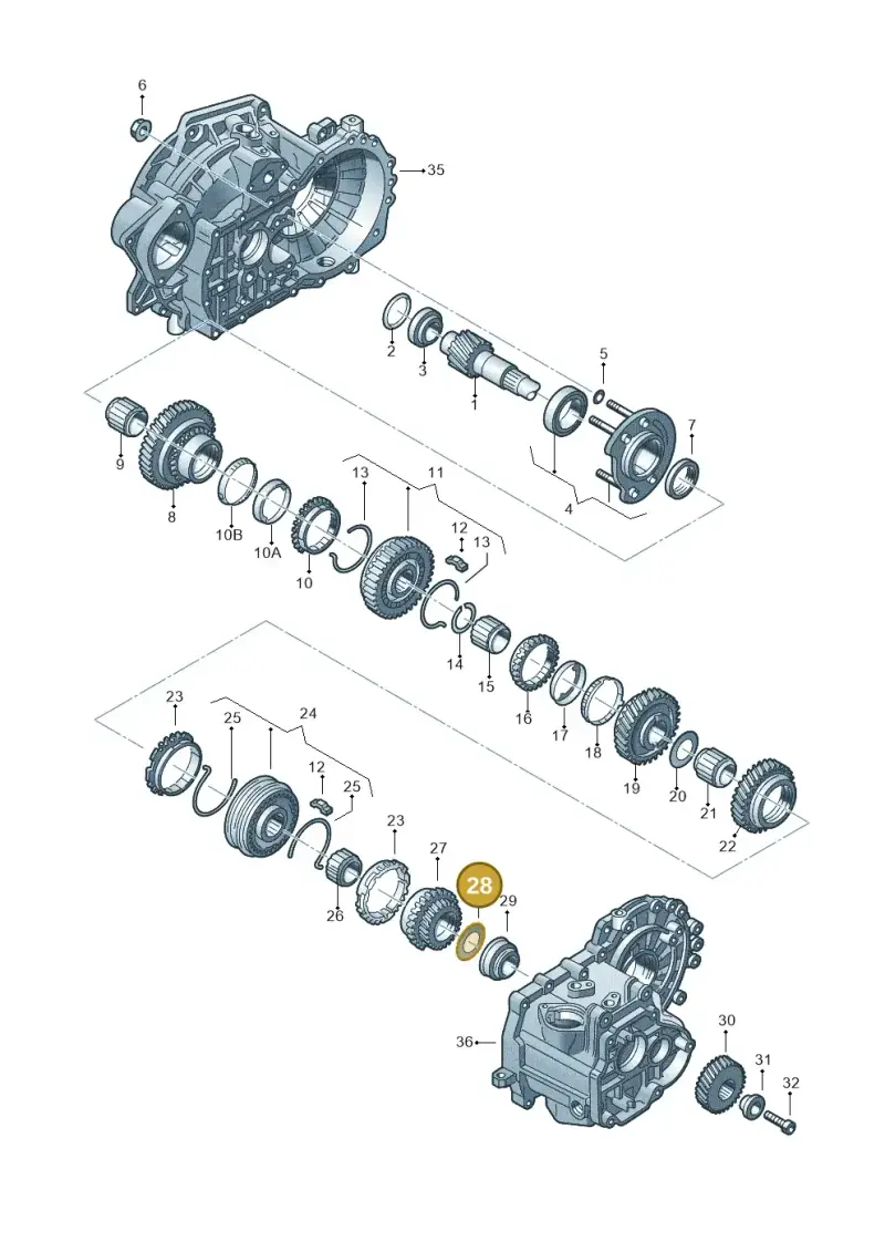 02A311155A — Audi A3 Sportback (2016-2020) diagram 201311380, position 28