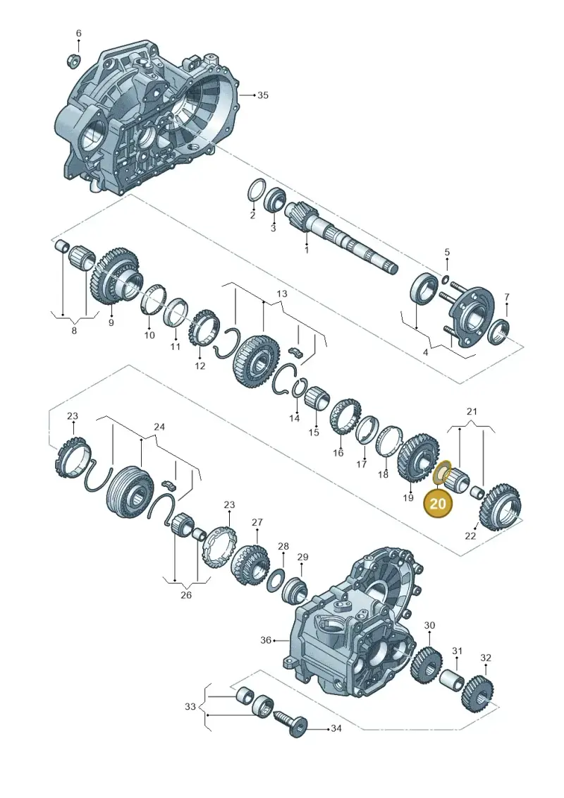02A311175C — Audi A1 sportback 1.0 (2018-) diagram 746311300, position 20