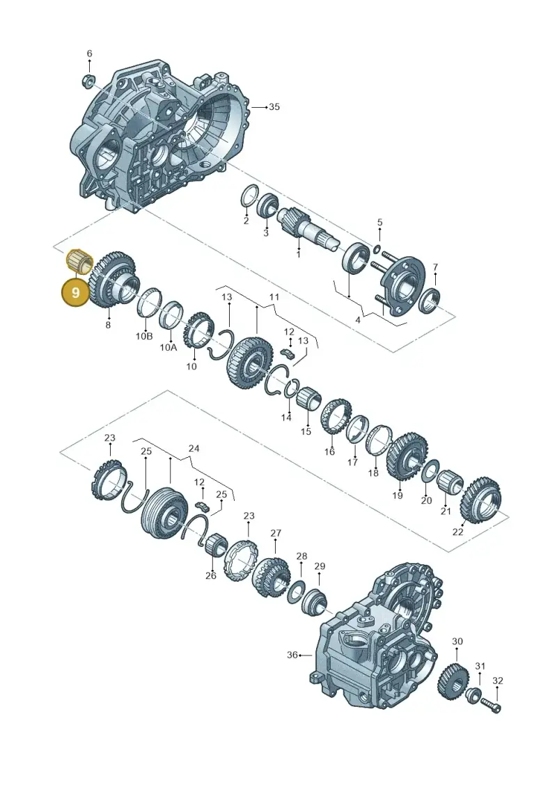 02A311213C — Audi A3 Sportback (2016-2020) diagram 201311380, position 9