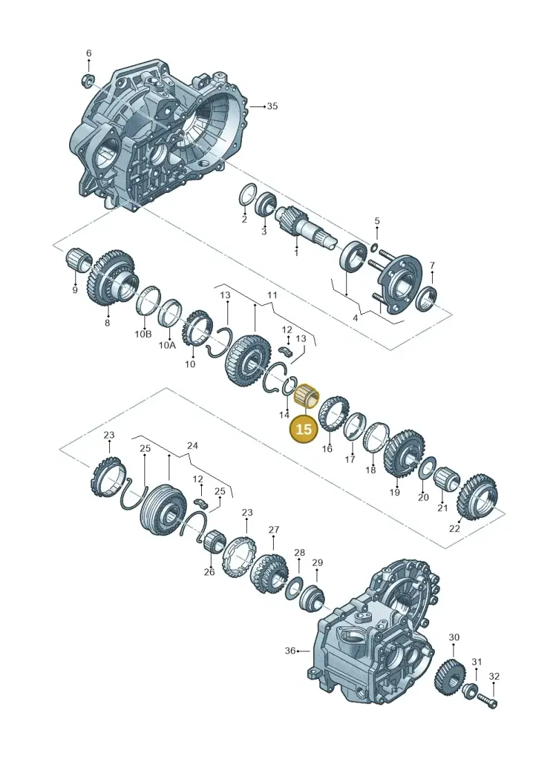 02A311265D — Audi A3 Sportback (2016-2020) diagram 201311380, position 15