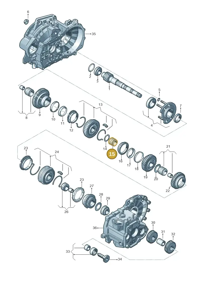 02A311265D — Audi A1 sportback 1.0 (2018-) diagram 746311300, position 15