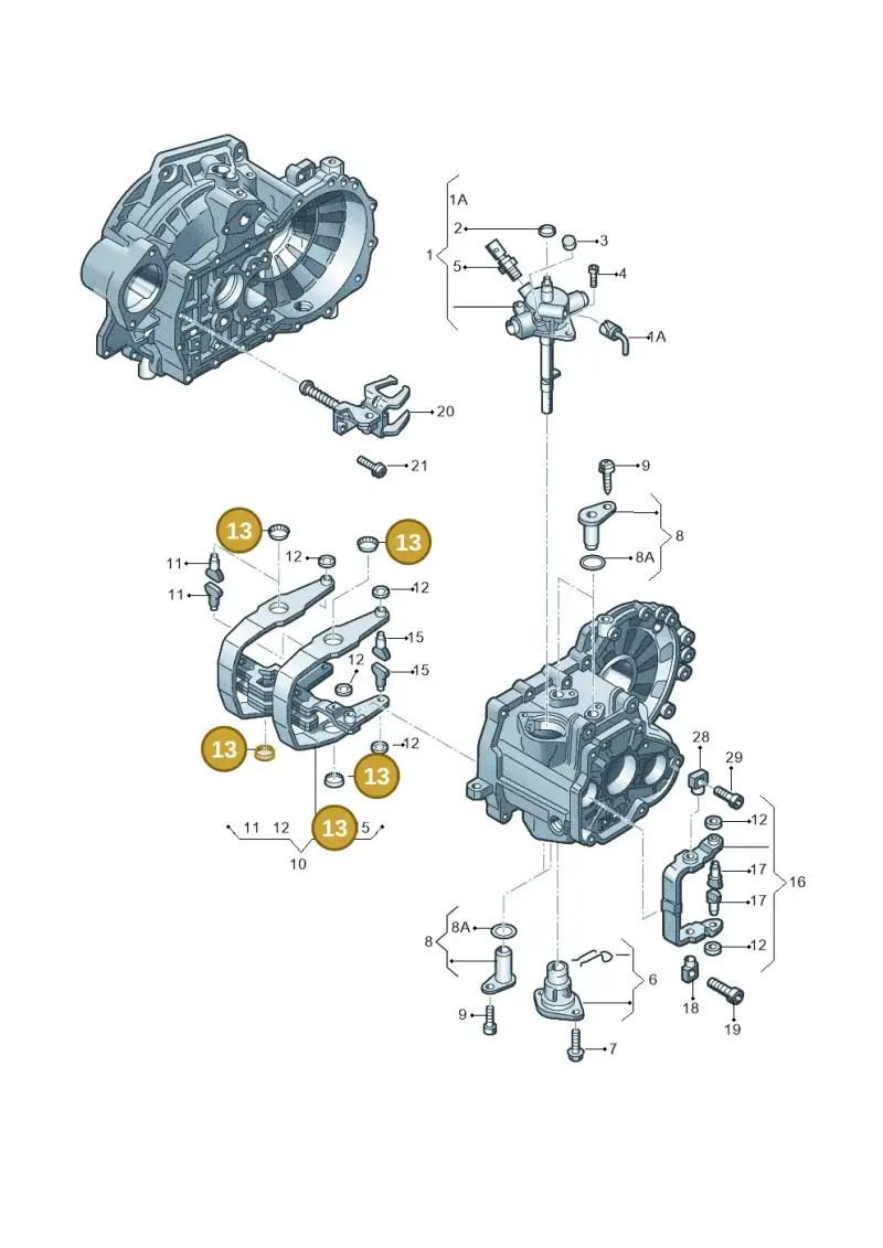 02A311590C — Audi A1 sportback 1.0 (2018-) diagram 409311910, position 13