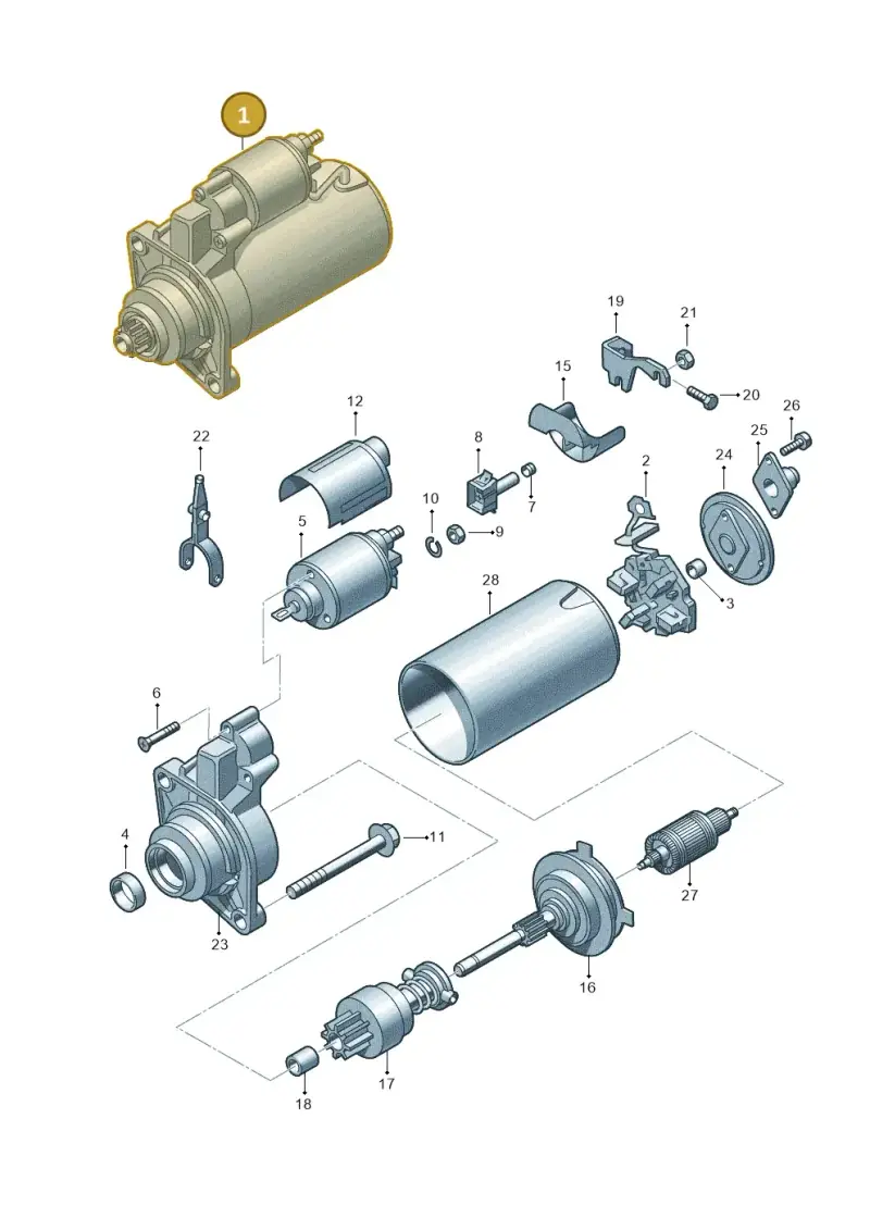 02A911024D — Audi A3/S3/QUATTRO (2000-2003) diagram 176911000, position 1