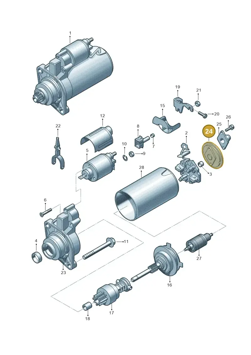 02A911211 — Audi TT Coupe/Roadster (2002-2006) diagram 176911000, position 24